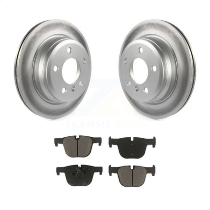 [Arrière] Kit de disque (revêtu) et plaquette (céramique) de frein pour 2016 BMW 428i xDrive sans Blue Painted Calipers KGC-101504 par Transit Auto