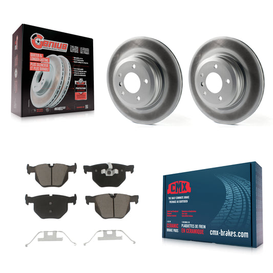 [Arrière] Kit de disque (revêtu) et plaquette (céramique) de frein pour BMW 335i X1 xDrive 330i 335xi 335d 330xi 335is KGC-101505