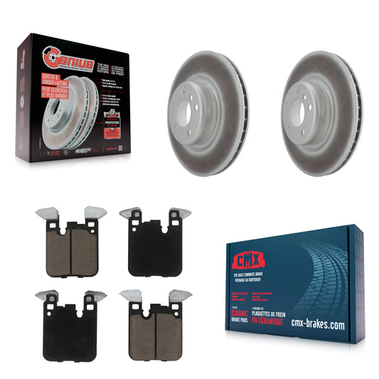 [Arrière] Kit de disque (revêtu) et plaquette (céramique) de frein pour BMW 328i 428i 320i xDrive 228i M235i 230i Gran Coupe M240i KGC-101507