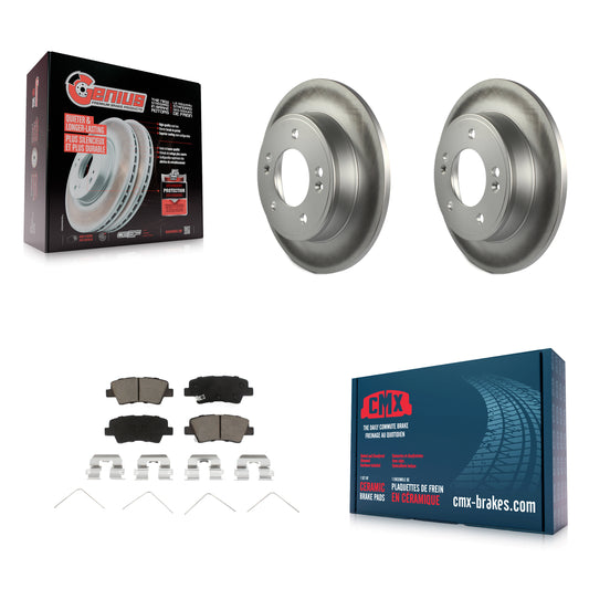 [Arrière] Kit de disque (revêtu) et plaquette (céramique) de frein pour Hyundai Elantra Kia Soul Venue KGC-101511