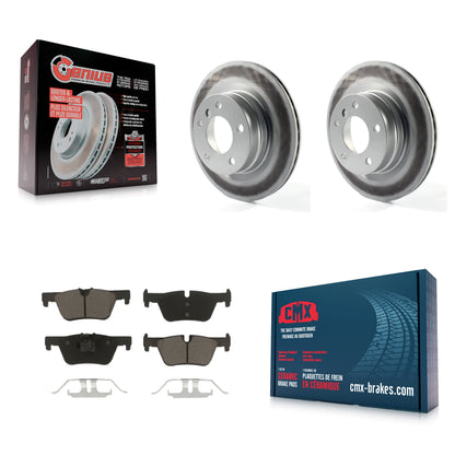 [Arrière] Kit de disque (revêtu) et plaquette (céramique) de frein pour BMW 328i 320i 428i 228i 230i 328d xDrive KGC-101512
