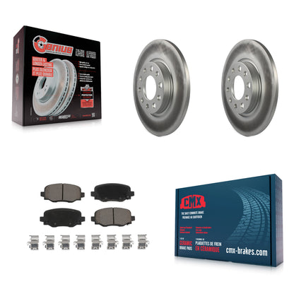 [Arrière] Kit de disque (revêtu) et plaquette (céramique) de frein pour Jeep Cherokee Chrysler 200 KGC-101522