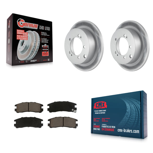 [Arrière] Kit de disque (revêtu) et plaquette (céramique) de frein pour Mitsubishi Chrysler Sebring Dodge Eclipse Stratus Galant Avenger Eagle Talon KGC-101524