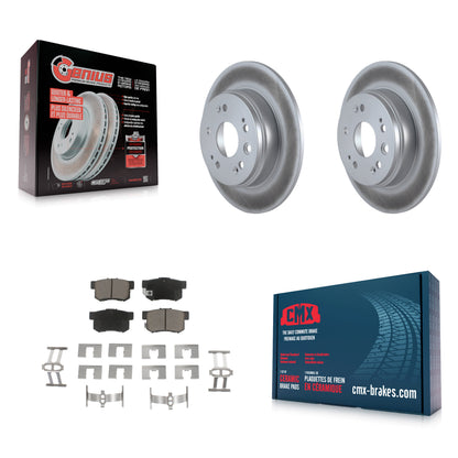 [Arrière] Kit de disque (revêtu) et plaquette (céramique) de frein pour 2002-2004 Honda CR-V KGC-101538