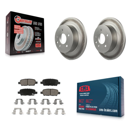 [Arrière] Kit de disque (revêtu) et plaquette (céramique) de frein pour Nissan Altima Sentra Maxima Juke KGC-101546