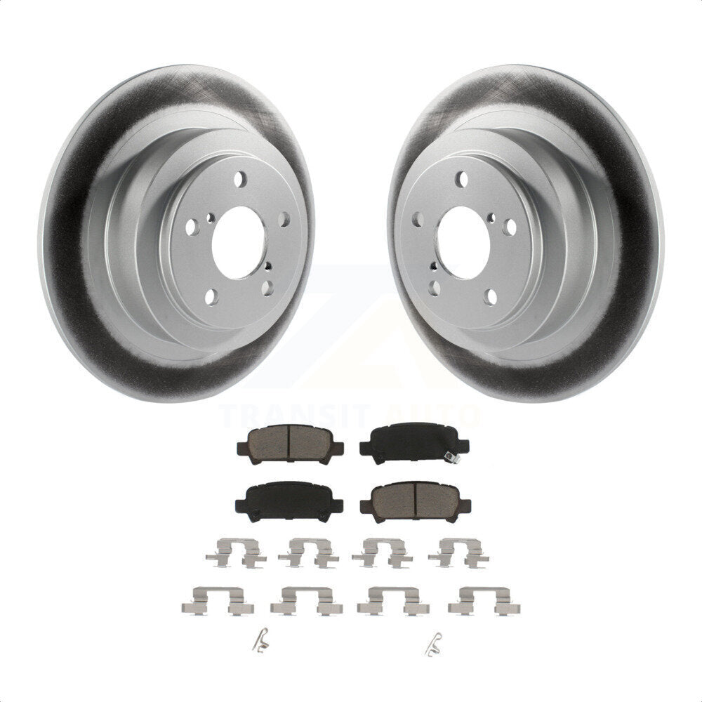 [Arrière] Kit de disque (revêtu) et plaquette (céramique) de frein pour Subaru Outback Legacy Baja KGC-101547 par Transit Auto