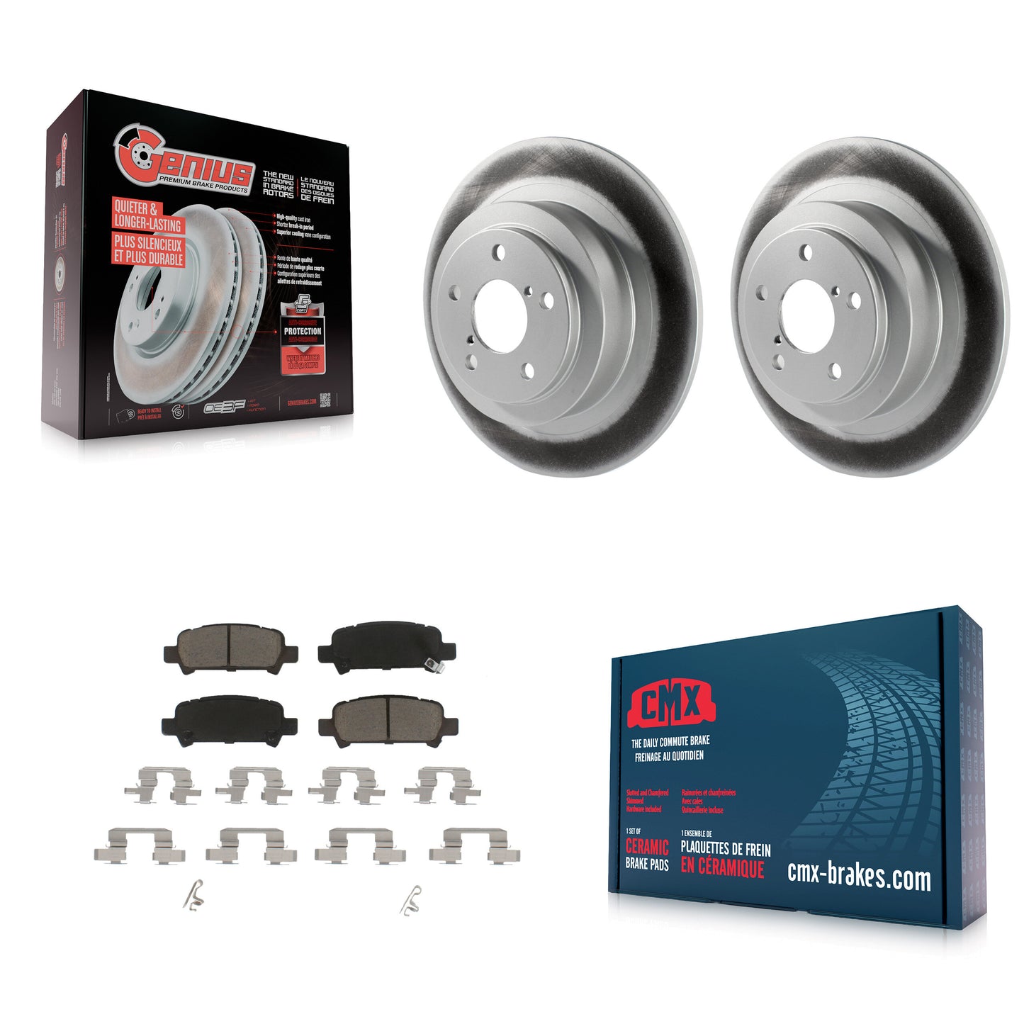 [Arrière] Kit de disque (revêtu) et plaquette (céramique) de frein pour Subaru Outback Legacy Baja KGC-101547