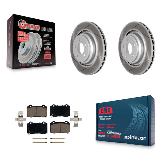 [Arrière] Kit de disque (revêtu) et plaquette (céramique) de frein pour Dodge Charger Chrysler 300 Challenger Magnum KGC-101549
