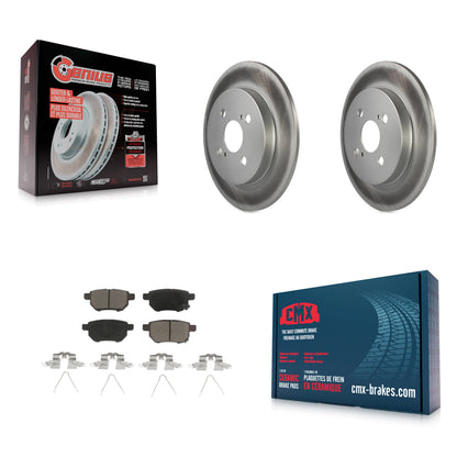 [Arrière] Kit de disque (revêtu) et plaquette (céramique) de frein pour 2012-2018 Toyota Yaris KGC-101557