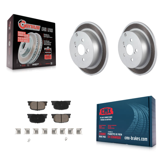 [Arrière] Kit de disque (revêtu) et plaquette (céramique) de frein pour 2005-2010 Scion tC KGC-101559