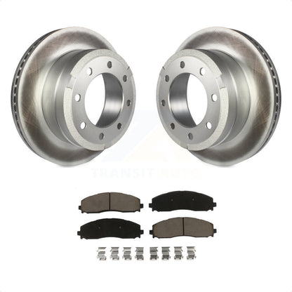 [Arrière] Kit de disque (revêtu) et plaquette (céramique) de frein pour Ford F-250 Super Duty F-350 KGC-101561 par Transit Auto