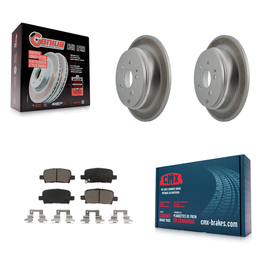 [Arrière] Kit de disque (revêtu) et plaquette (céramique) de frein pour 2002-2004 Honda Odyssey KGC-101564