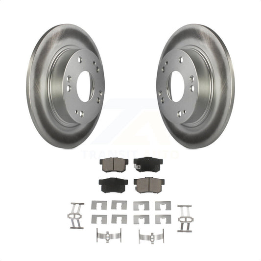 [Arrière] Kit de disque (revêtu) et plaquette (céramique) de frein pour Honda Civic Acura ILX CSX KGC-101565 par Transit Auto