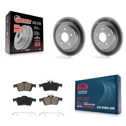 [Arrière] Kit de disque (revêtu) et plaquette (céramique) de frein pour Ford Focus KGC-101567
