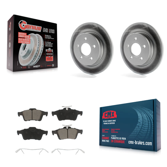 [Arrière] Kit de disque (revêtu) et plaquette (céramique) de frein pour Ford Focus KGC-101567