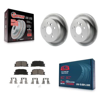 [Arrière] Kit de disque (revêtu) et plaquette (céramique) de frein pour Toyota Camry Lexus ES330 ES300 KGC-101572