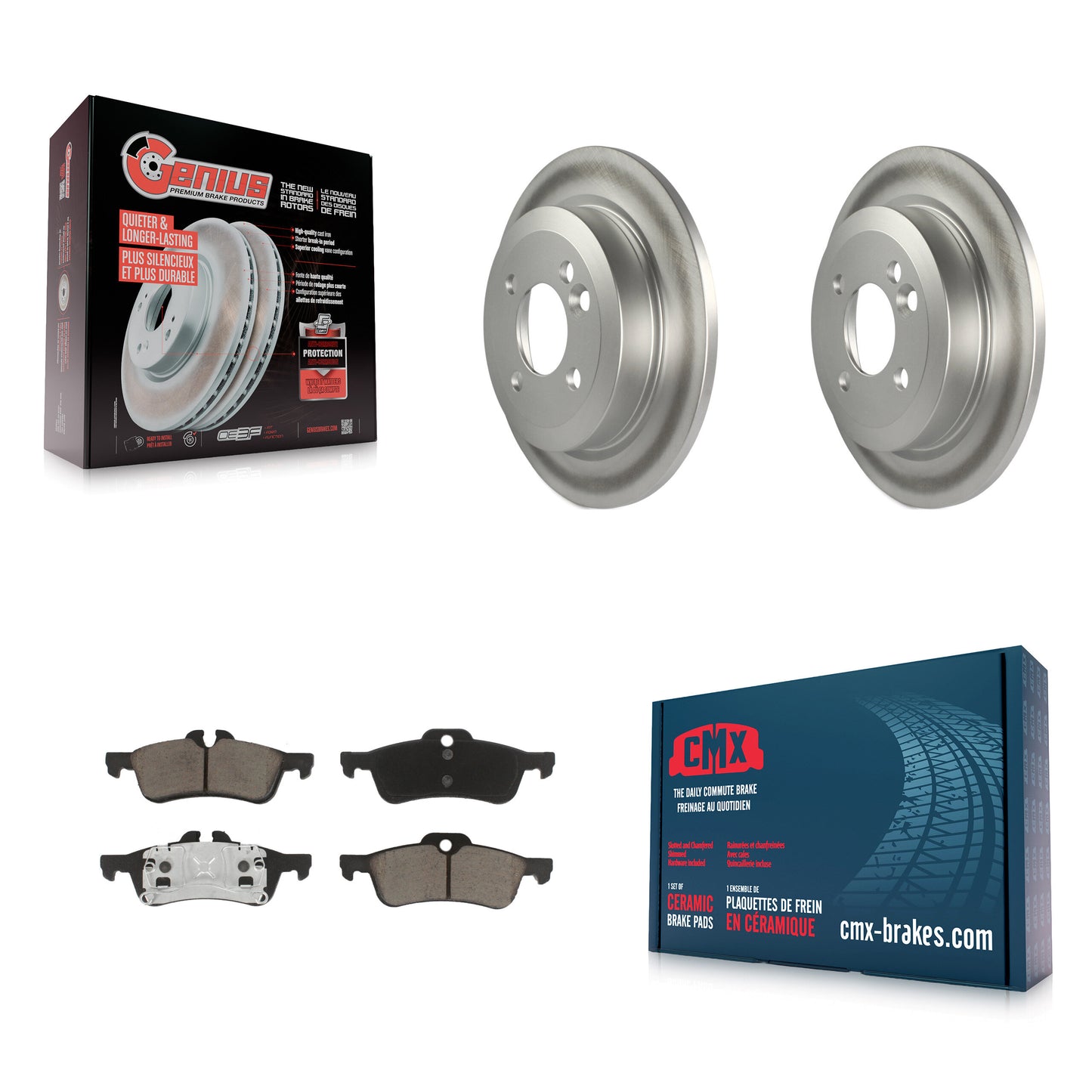 [Arrière] Kit de disque (revêtu) et plaquette (céramique) de frein pour Mini Cooper KGC-101579