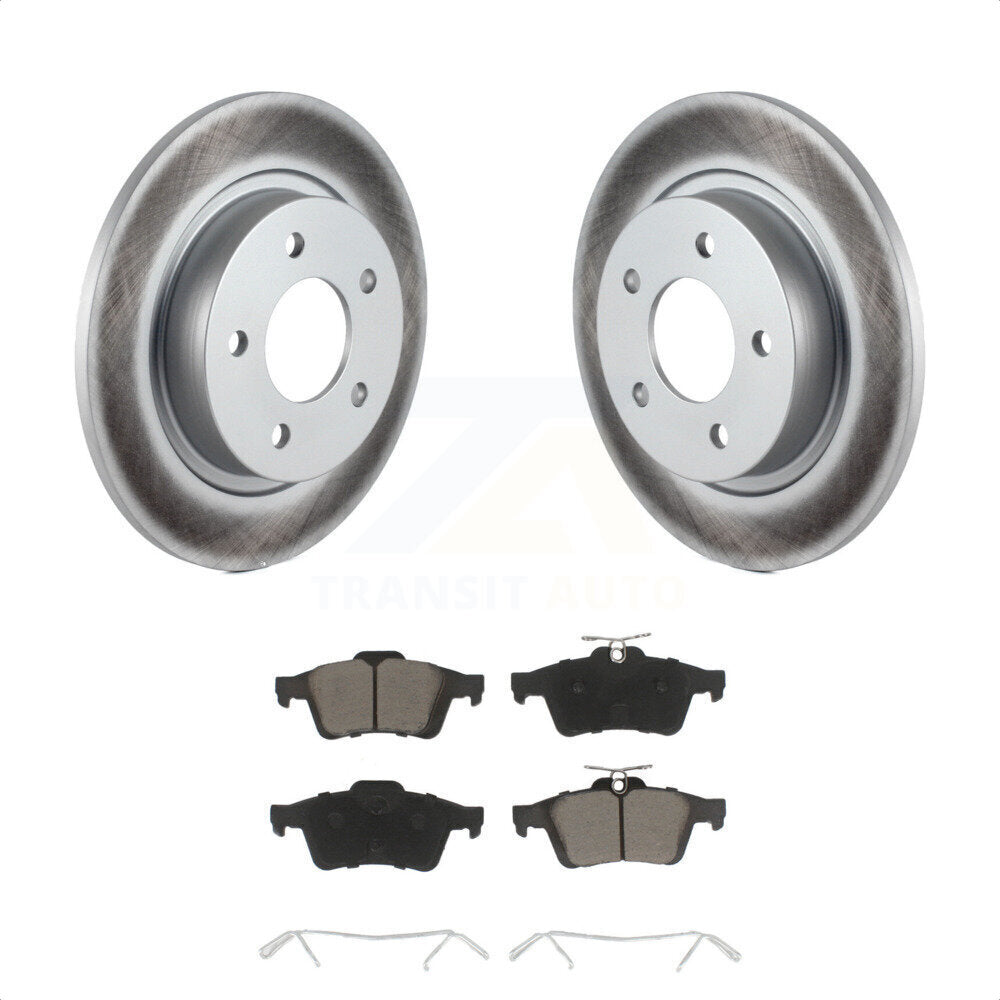 [Arrière] Kit de disque (revêtu) et plaquette (céramique) de frein pour Mazda 3 Sport KGC-101583 par Transit Auto
