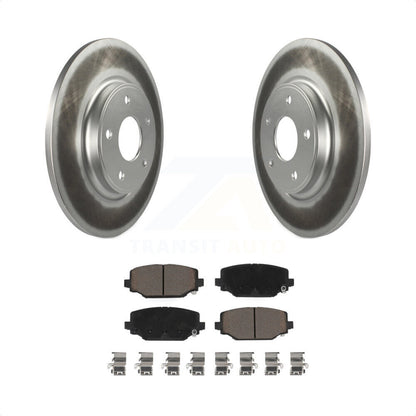 [Arrière] Kit de disque (revêtu) et plaquette (céramique) de frein pour Dodge Grand Caravan Journey Chrysler Town & Country Ram C/V Volkswagen Routan KGC-101586 par Transit Auto