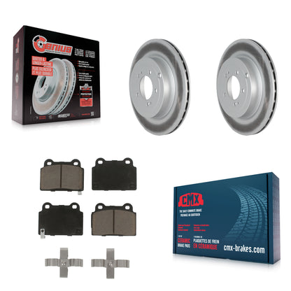[Arrière] Kit de disque (revêtu) et plaquette (céramique) de frein pour Mitsubishi Lancer KGC-101594
