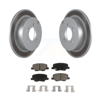 [Arrière] Kit de disque (revêtu) et plaquette (céramique) de frein pour 2013 Mitsubishi Outlander 3.0L KGC-101595 par Transit Auto