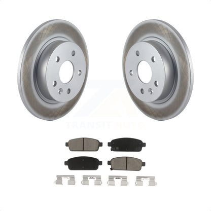 [Arrière] Kit de disque (revêtu) et plaquette (céramique) de frein pour Chevrolet Cruze Sonic Buick Encore Trax Limited KGC-101596 par Transit Auto