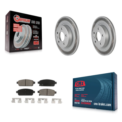 [Arrière] Kit de disque (revêtu) et plaquette (céramique) de frein pour Chevrolet Cruze Buick Verano Volt Cascada Cadillac ELR Orlando KGC-101598