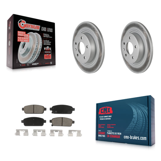 [Arrière] Kit de disque (revêtu) et plaquette (céramique) de frein pour Chevrolet Cruze Buick Verano Volt Cascada Cadillac ELR Orlando KGC-101598