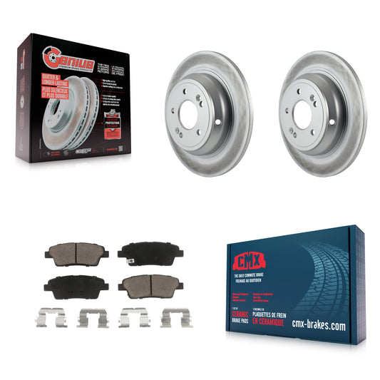 [Arrière] Kit de disque (revêtu) et plaquette (céramique) de frein pour Hyundai Genesis G80 Kia K900 KGC-101603