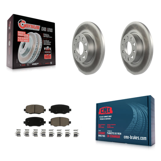 [Arrière] Kit de disque (revêtu) et plaquette (céramique) de frein pour Jeep Renegade Fiat 500X KGC-101604