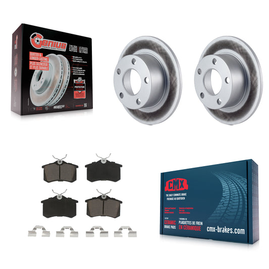 [Arrière] Kit de disque (revêtu) et plaquette (céramique) de frein pour Volkswagen Passat Audi A6 KGC-101614