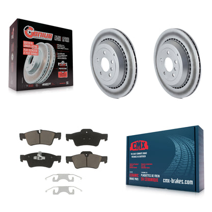 [Arrière] Kit de disque (revêtu) et plaquette (céramique) de frein pour Mercedes-Benz ML350 GL450 R350 GL550 GL350 ML500 ML550 GL320 R500 R320 KGC-101615