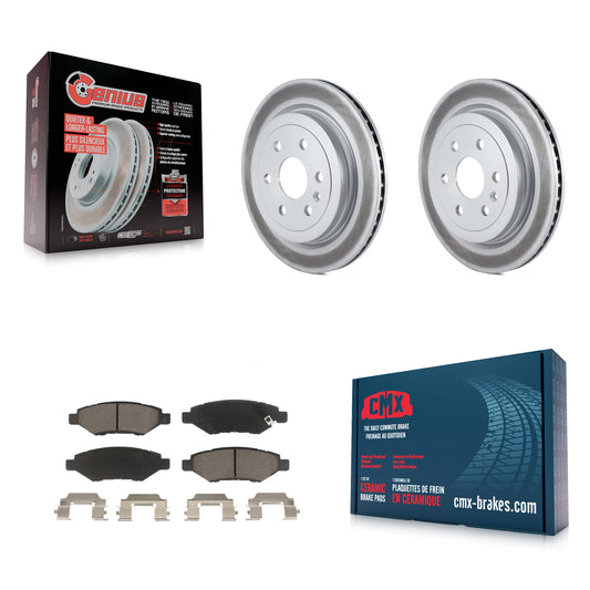 [Arrière] Kit de disque (revêtu) et plaquette (céramique) de frein pour Cadillac SRX Saab 9-4X KGC-101617