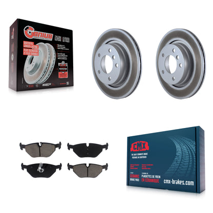 [Arrière] Kit de disque (revêtu) et plaquette (céramique) de frein pour BMW 325i 325Ci 328i 323i 323Ci 328is 328Ci KGC-101618