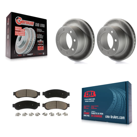 [Arrière] Kit de disque (revêtu) et plaquette (céramique) de frein pour Ford F-250 Super Duty F-350 KGC-101619