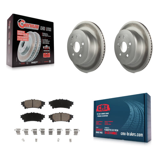 [Arrière] Kit de disque (revêtu) et plaquette (céramique) de frein pour Lexus IS250 IS350 KGC-101623