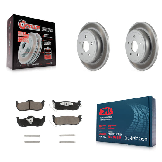 [Arrière] Kit de disque (revêtu) et plaquette (céramique) de frein pour Jeep Grand Cherokee Commander KGC-101628