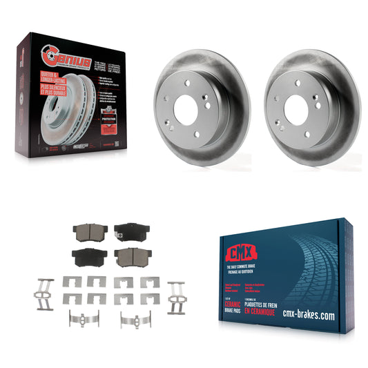 [Arrière] Kit de disque (revêtu) et plaquette (céramique) de frein pour Honda Accord Civic Acura RSX Integra KGC-101630