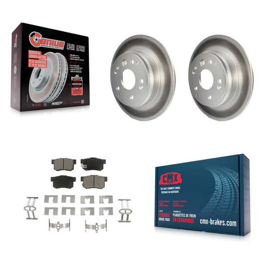 [Arrière] Kit de disque (revêtu) et plaquette (céramique) de frein pour Acura TL Honda Element KGC-101631