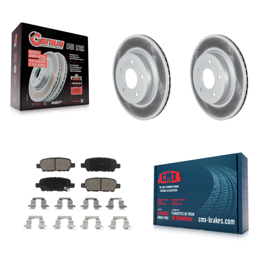 [Arrière] Kit de disque (revêtu) et plaquette (céramique) de frein pour Nissan Rogue Sport LEAF Qashqai KGC-101642
