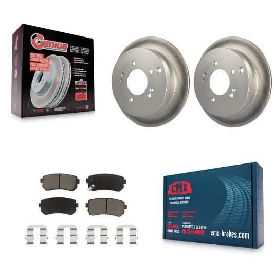 [Arrière] Kit de disque (revêtu) et plaquette (céramique) de frein pour Hyundai Tucson Kia Sportage AWD KGC-101643