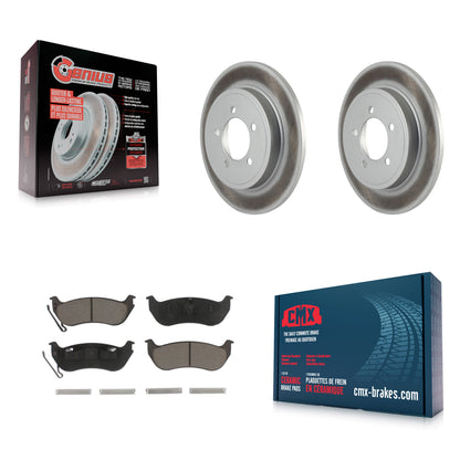 [Arrière] Kit de disque (revêtu) et plaquette (céramique) de frein pour Ford Explorer Sport Trac Mercury Mountaineer KGC-101647