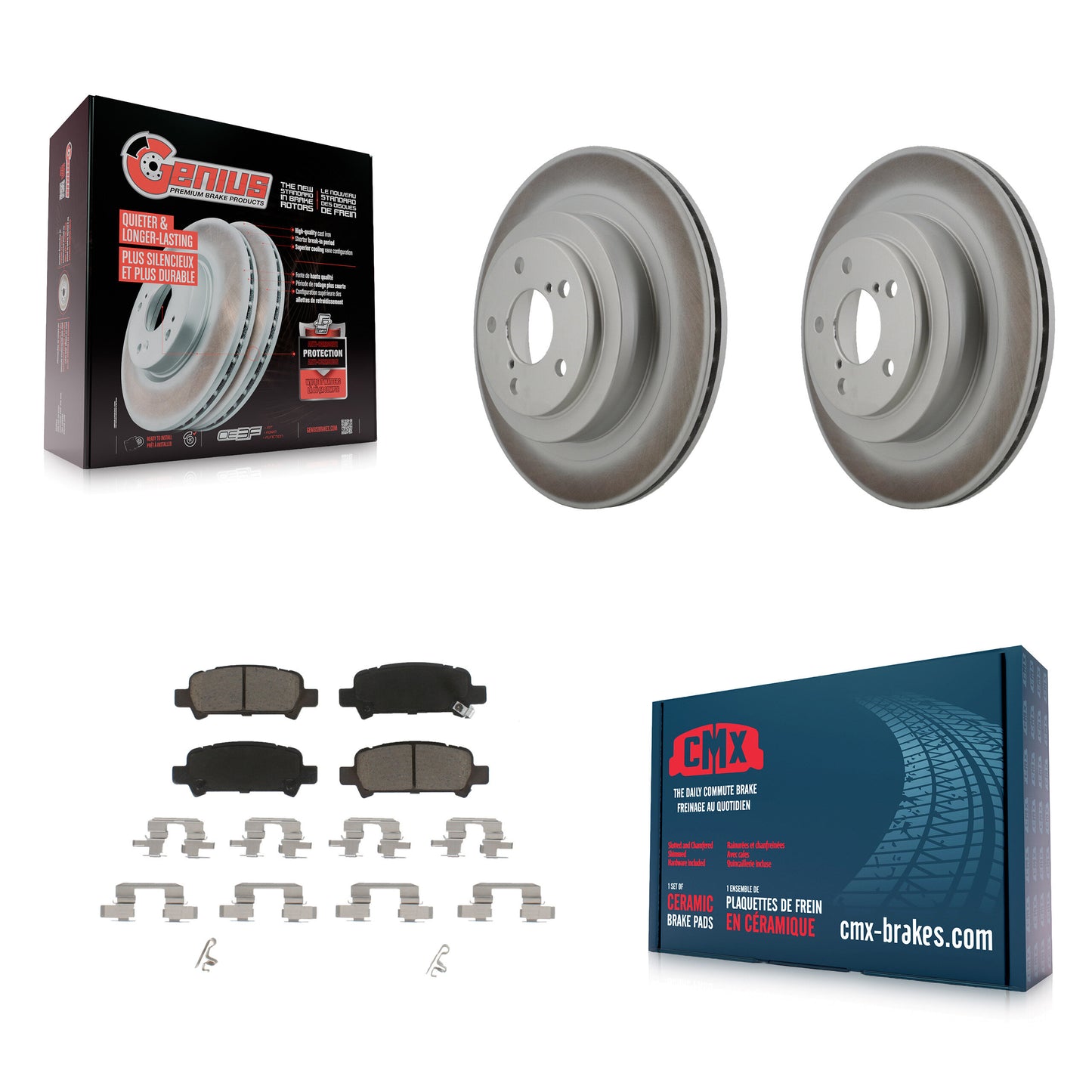 [Arrière] Kit de disque (revêtu) et plaquette (céramique) de frein pour Subaru Legacy KGC-101651