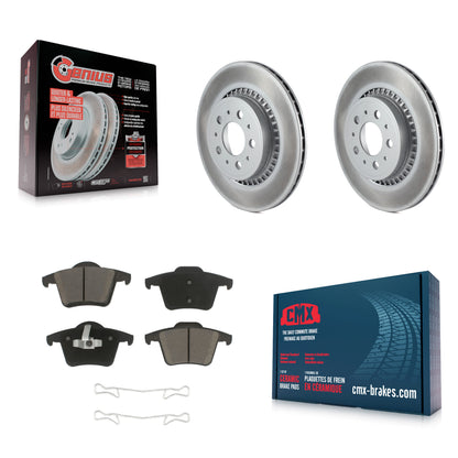 [Arrière] Kit de disque (revêtu) et plaquette (céramique) de frein pour 2003-2014 Volvo XC90 KGC-101654