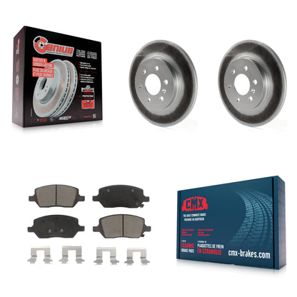 [Arrière] Kit de disque (revêtu) et plaquette (céramique) de frein pour Chevrolet Uplander Buick Terraza Pontiac Montana Saturn Relay KGC-101663