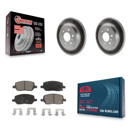 [Arrière] Kit de disque (revêtu) et plaquette (céramique) de frein pour Chevrolet Uplander Buick Terraza Pontiac Montana Saturn Relay KGC-101663