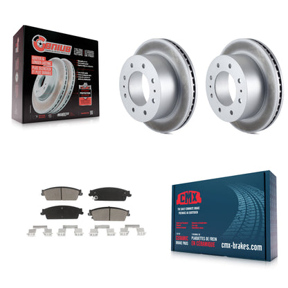 [Arrière] Kit de disque (revêtu) et plaquette (céramique) de frein pour 2011 Chevrolet Silverado 1500 Hybrid KGC-101665