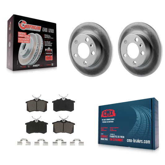 [Arrière] Kit de disque (revêtu) et plaquette (céramique) de frein pour 2007-2010 Volkswagen Beetle KGC-101667