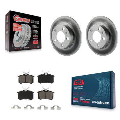 [Arrière] Kit de disque (revêtu) et plaquette (céramique) de frein pour Volkswagen Jetta Beetle Golf Audi TT City KGC-101668