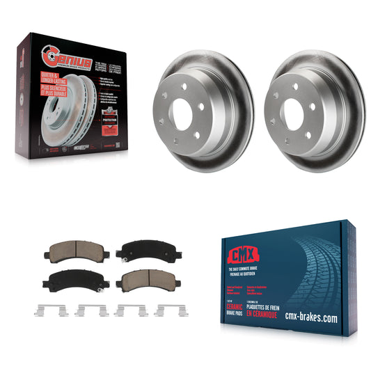 [Arrière] Kit de disque (revêtu) et plaquette (céramique) de frein pour 2002 Chevrolet Suburban 1500 Avalanche avec Single Piston Caliper KGC-101682